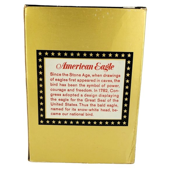 AVON VTG American Eagle Glass Decanter Windjammer After Shave Boxed 5oz Full NOS - Picture 6 of 12